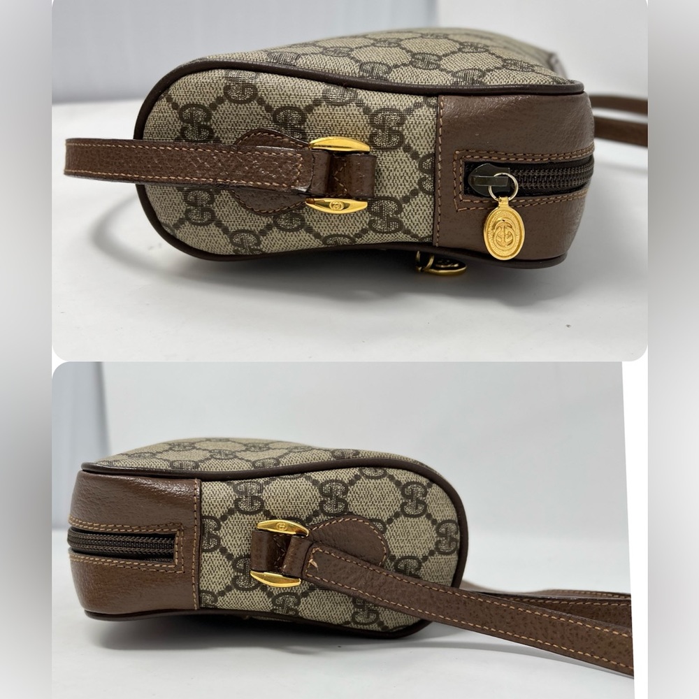 Gucci Brown GG Canvas Crossbody with Green-Red Web Stripe - Picture 7 of 15